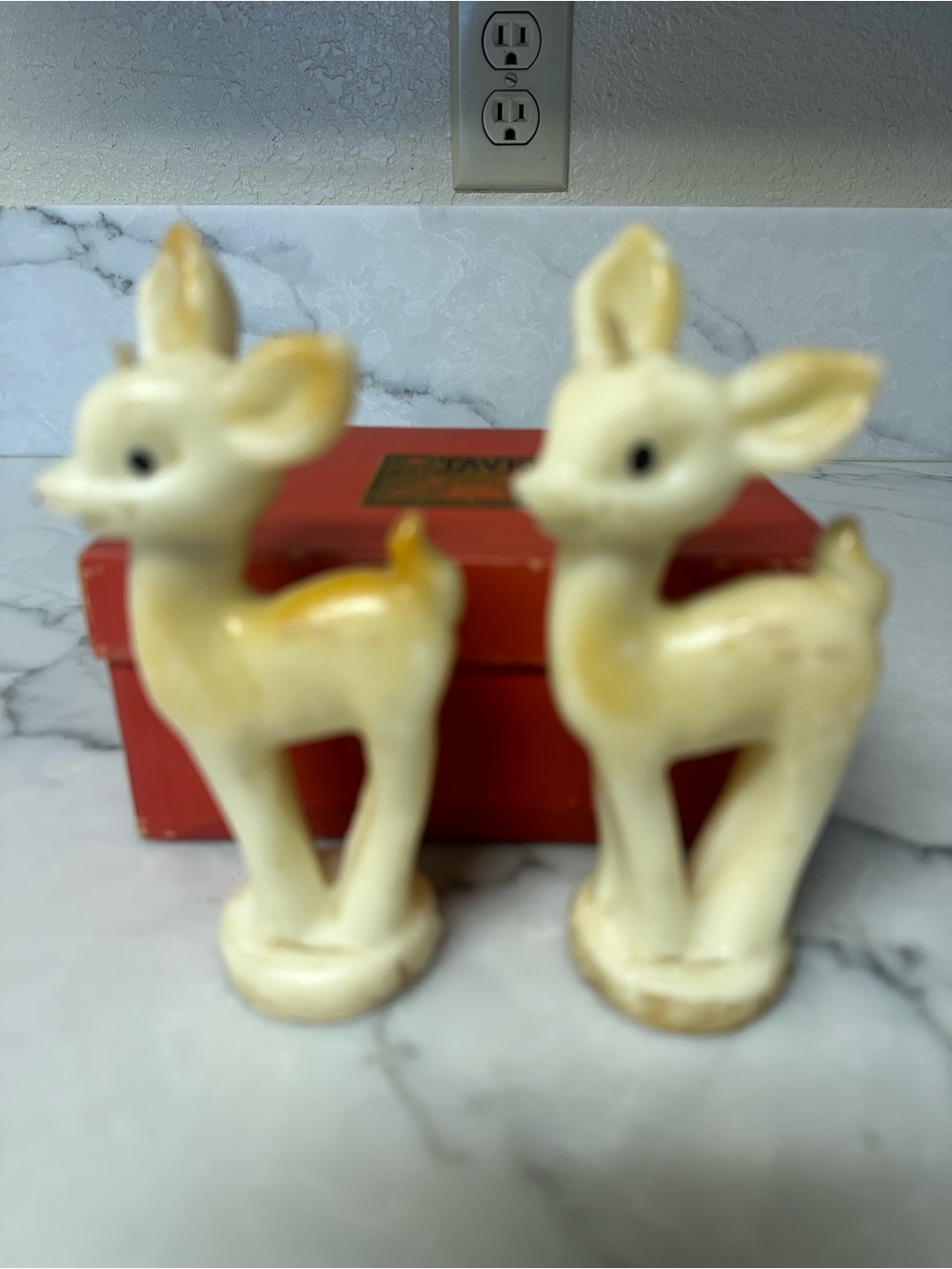 Socony-Vacuum Fawns Tavern Novelty Candles, W/ Original Box